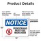 Signmission Pedestrians Must Use Main Door OSHA Notice Sign, Plastic, 14in W x 10in L, 2PK OS-2PACK-NS-P-1014-L-17163 - alternate 3